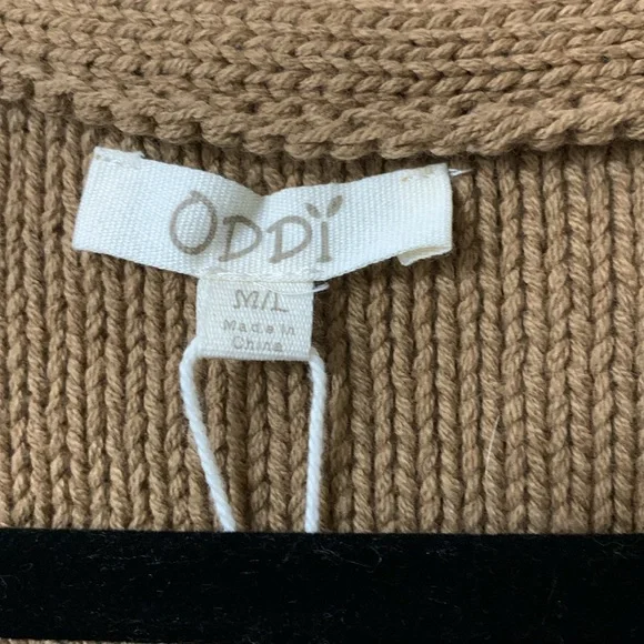 NWT brown sweater/3/4 sleeves with split sides - Picture 2 of 8